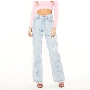 Revice Ruffled Patchwork Bootcut Women's 5 Pocket Denim Jeans Size 24